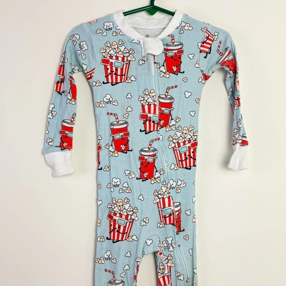 The Honest Baby Pajamas Popcorn Design 18 Month